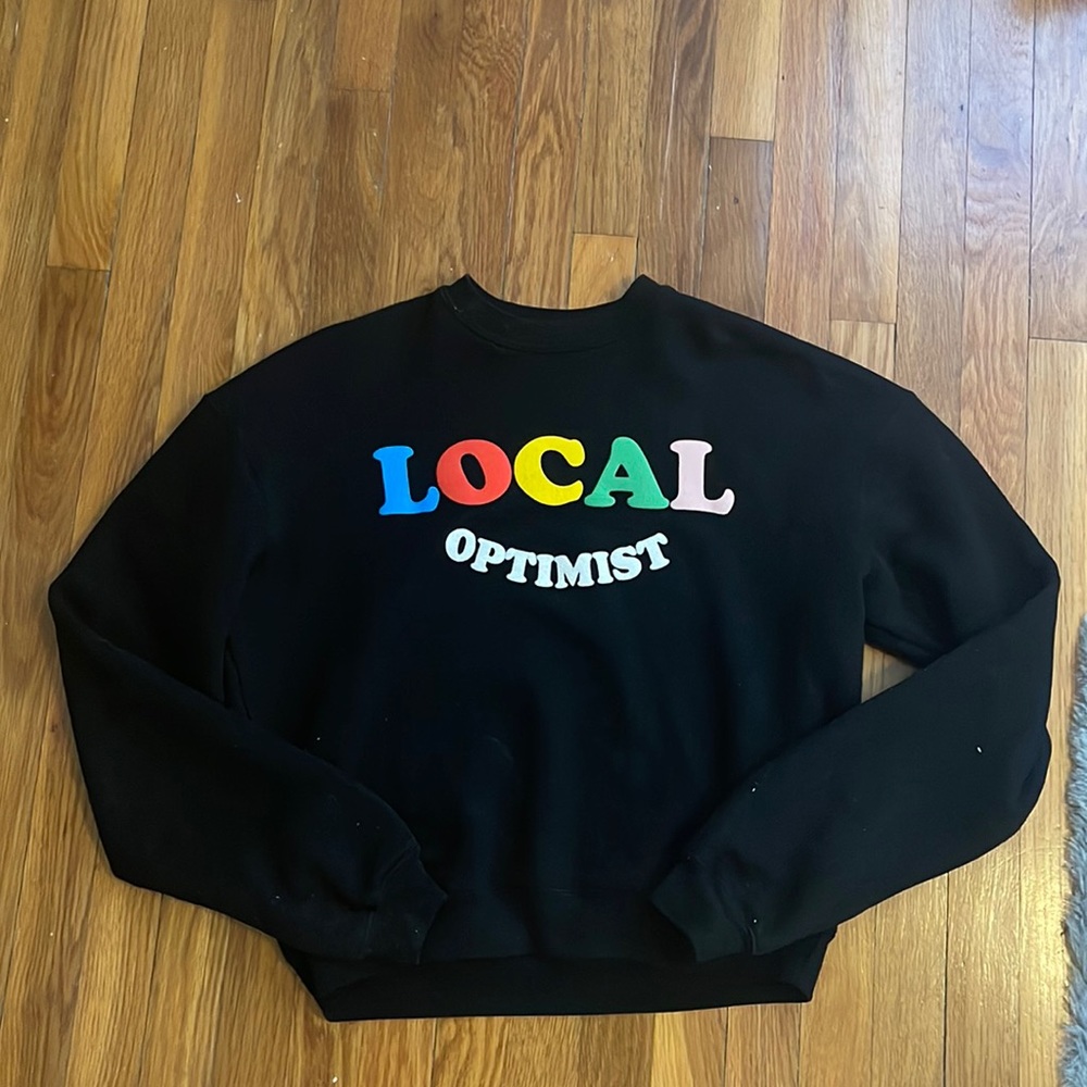 Madhappy black local optimist crew neck size extra small xs